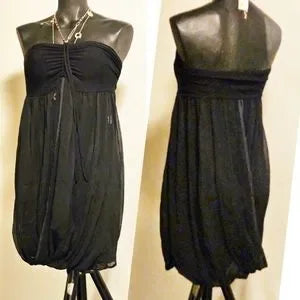 Robin Piconne black drape dress.  Sz M