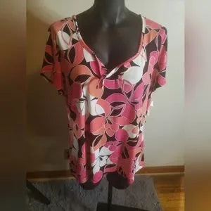 East 5th floral print shirt.  Sz XL
