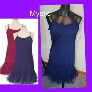 Mystic tank dress with crynaline trim.  Sz Large fun.   New with tags