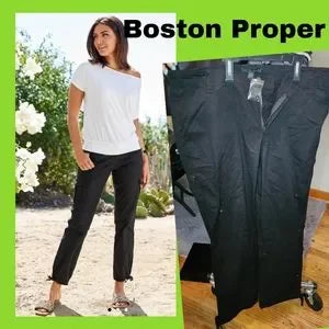 Boston Proper cargo drawstring jogger.  Plus Sz 18