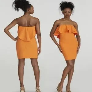 Gabrielle Union and NY & Co Colab.....Strapless Ruffle-Front Dress. Sz XXL.