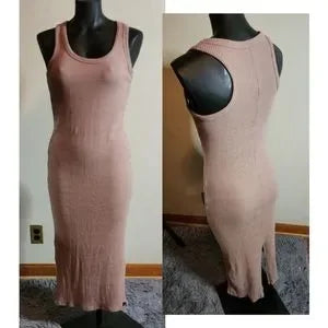 ribbed heavy knit tank dress.  Sz Med