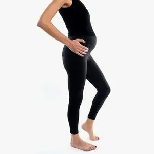 Bump'n Solid Knit Power Mama Maternity and Postpartum Pregnancy Leggings Sz XL