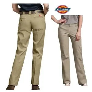 Dickies Women's original 774 Work Pants, Military Khaki. 12 Tall and 14 Tall