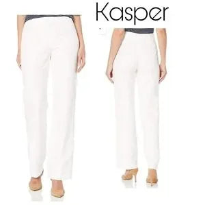 Kasper "kate" white linen pants.  Sz 16.