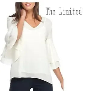 THE LIMITED Bell Sleeve Blouse. Sz Med